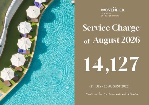 ค่าเซอร์วิสชาร์จ Mövenpick Siam Hotel Na Jomtien Pattaya
